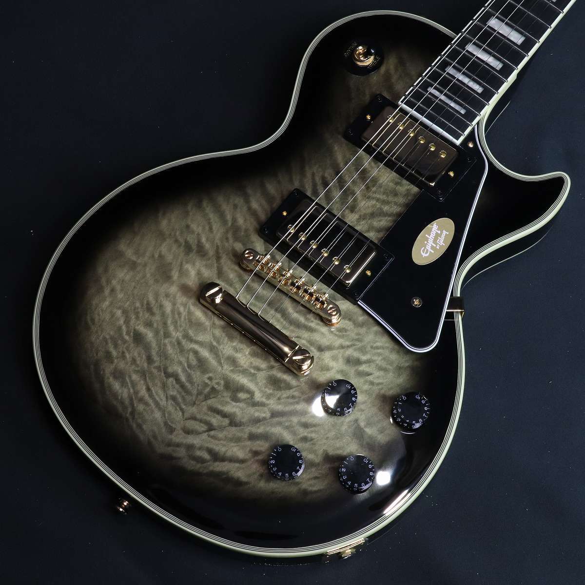 Epiphone by Gibson Inspired by Gibson Les Paul Custom Quilt Cobra