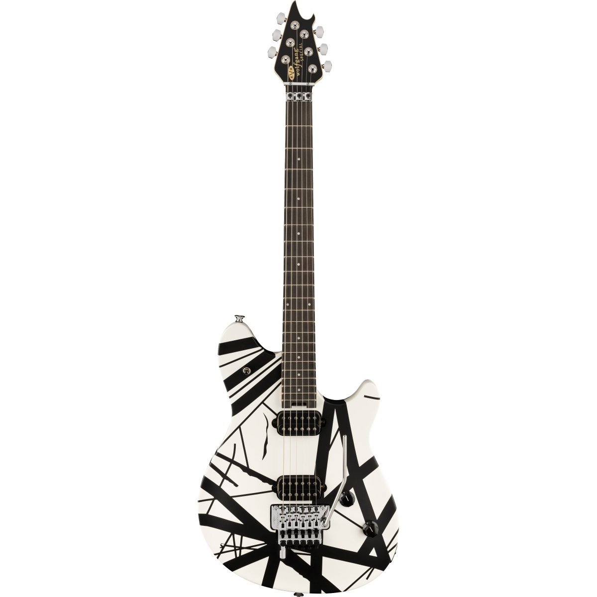 EVH Wolfgang Special Striped Series Ebony Fingerboard Black and
