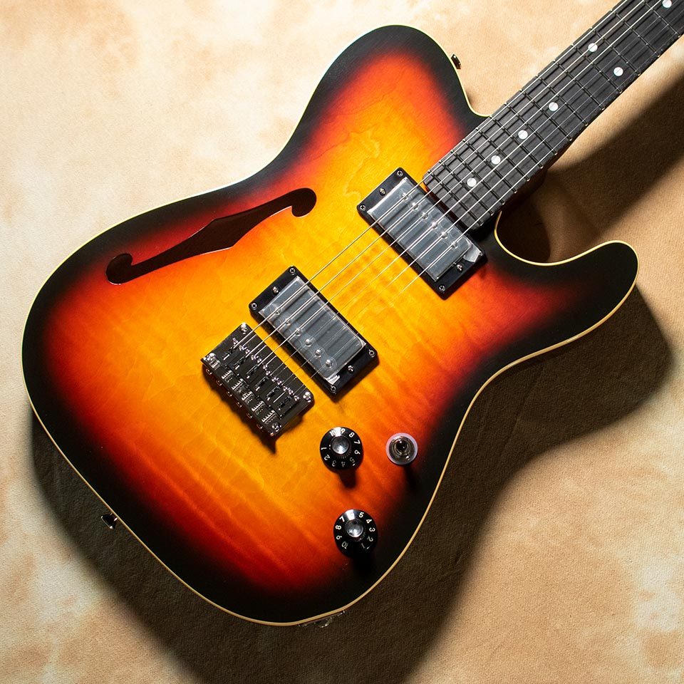 K.Nyui Custom Guitars KNTE Semi-Hollow Thinline Tobacco  Sunburst（新品）【楽器検索デジマート】