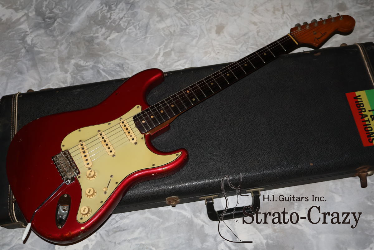 Fender Japan　ストラト　ST-62-70　キャンディアップルレッド色 Fender '62 Stratocaster Candy Apple Red (Refinish) /Rose neck