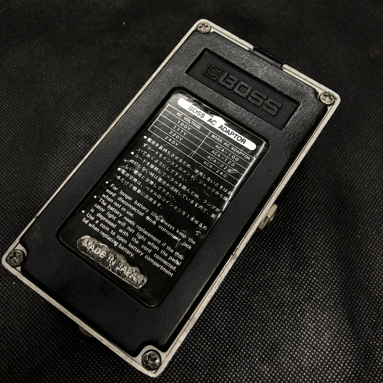 BOSS CE-2 Chorus 1982年製 MADE IN JAPAN 黒ラベル ACA電源 銀ネジ