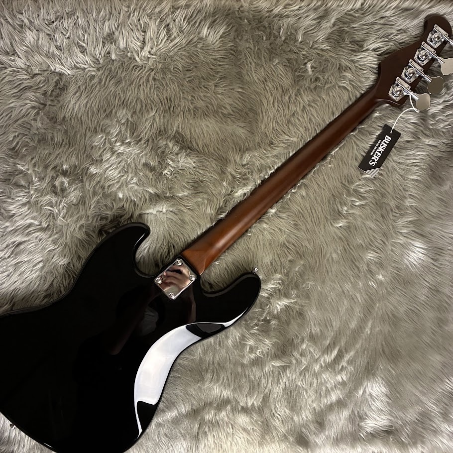 BUSKER'S BJB-Standard BLK ジャズベースタイプ ローステッドメイプル