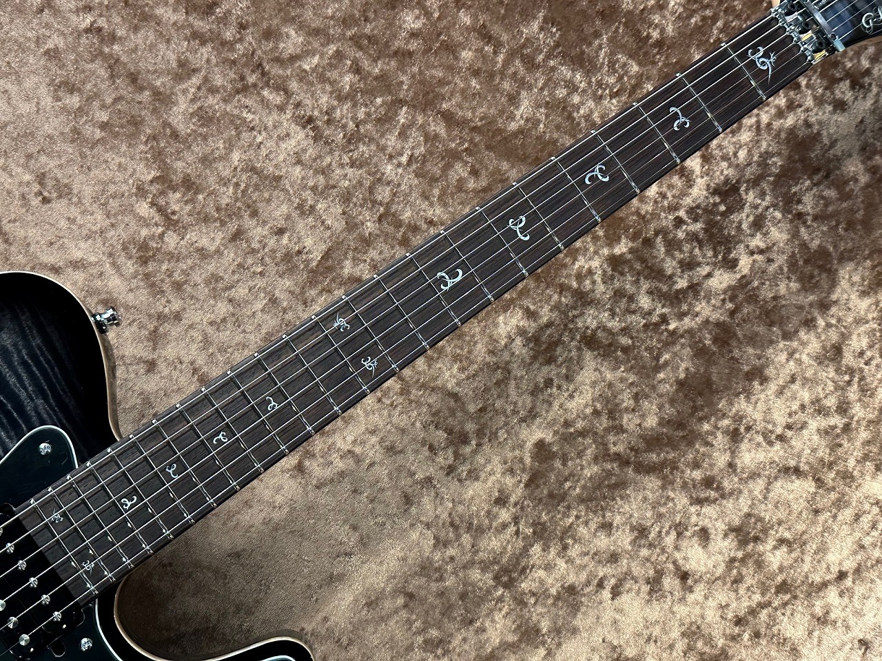 G-Life Guitars Cross Edge Flame Top / Ash Back -Black Morion Burst