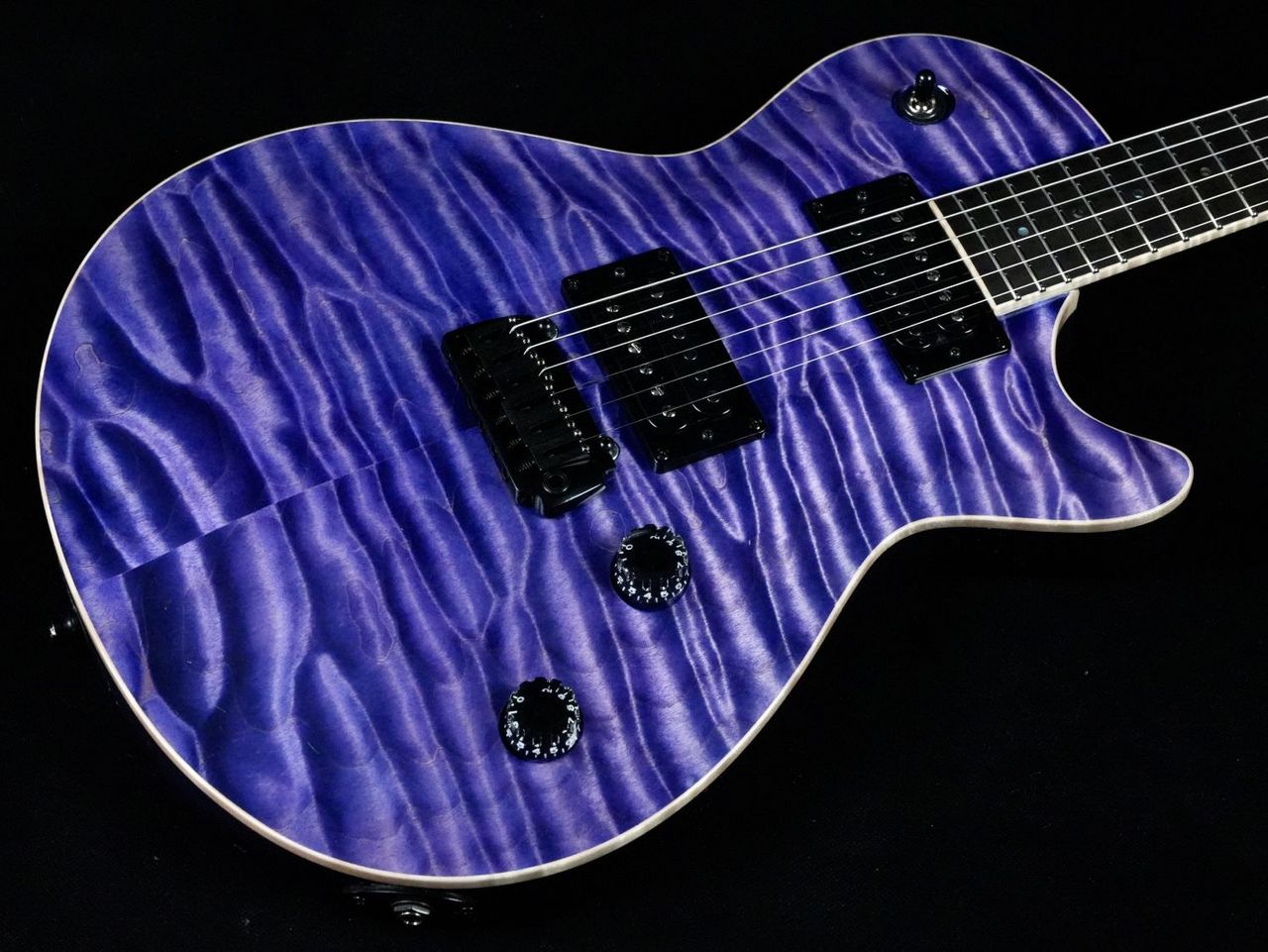 T's Guitars Arc-Singlecut22 5A Quilted Maple/Trans Purple（新品