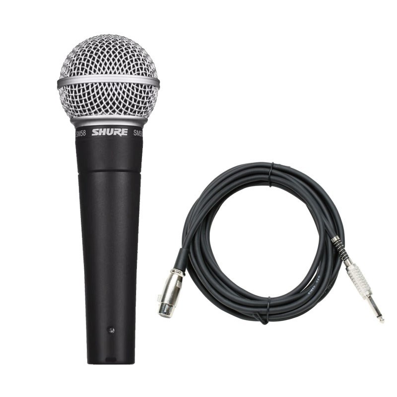 Shure SM58-LCE+ マイクケーブル（XLRメス-フォン / 5.0m）セット ...