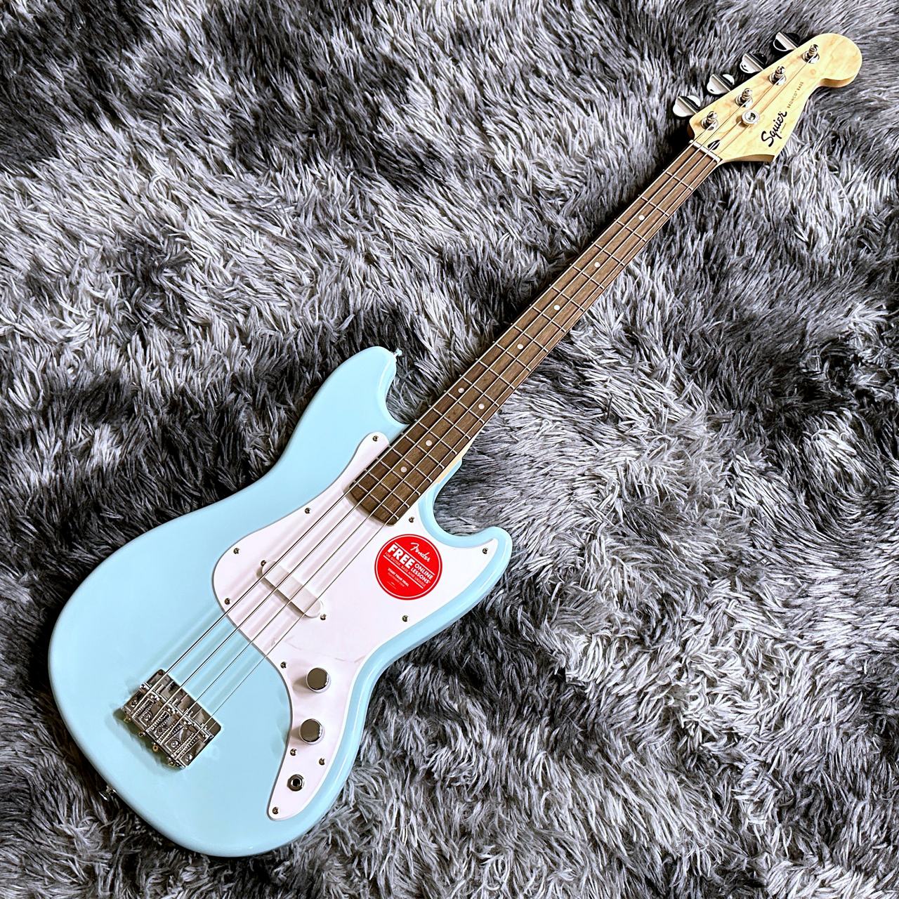 Squier by Fender Sonic Bronco Bass, Laurel Fingerboard, White