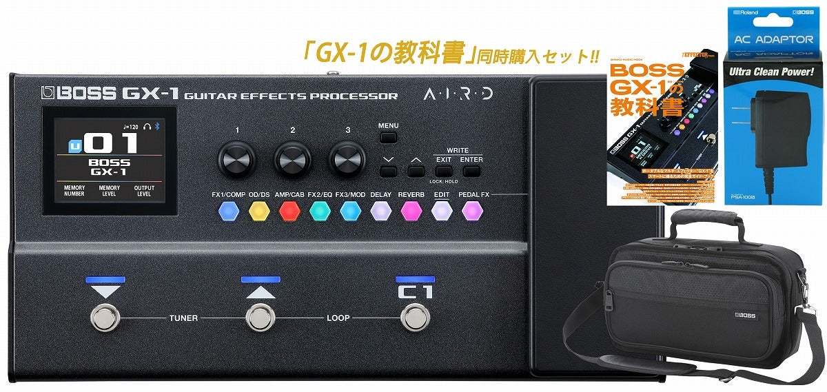 BOSS GX-1 [純正アダプター(PSA-100S2) + 純正キャリングケース(CB-BM