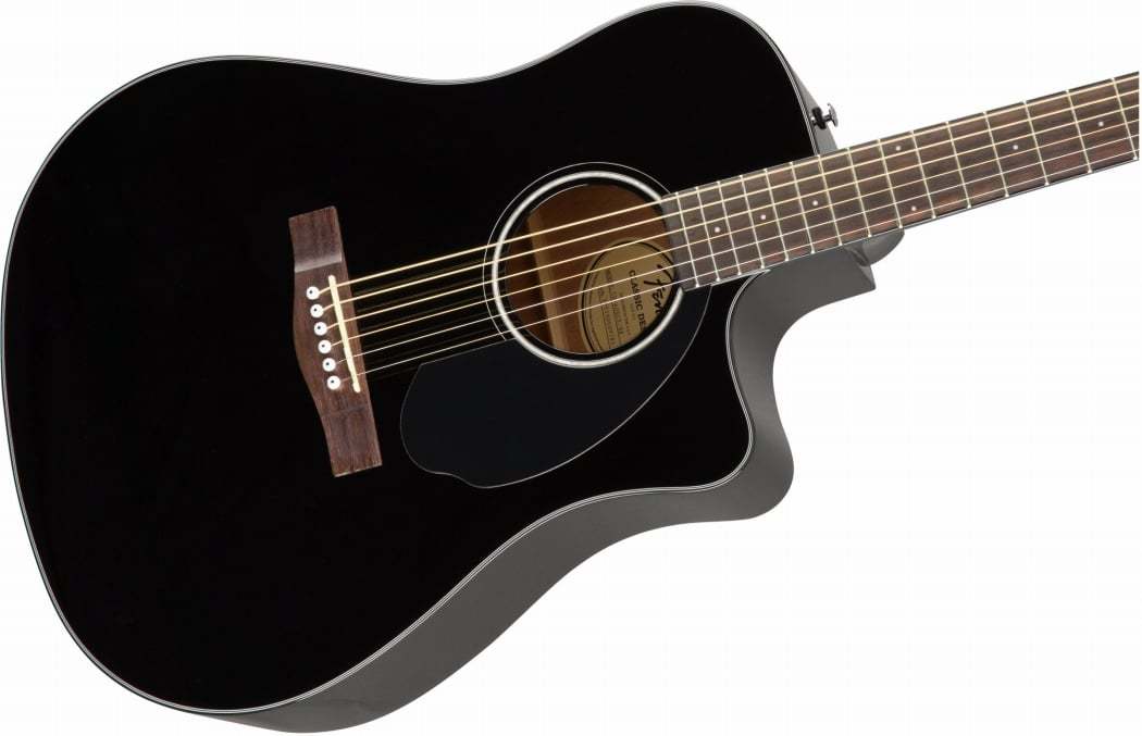 Fender CD-60SCE Dreadnought Walnut Fingerboard Black フェンダー