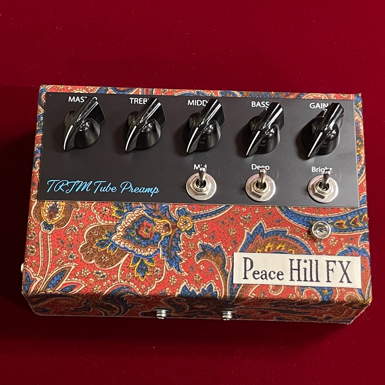 Peace Hill FX TRJM Tube Preamp ~Red/Blue Paisley~ 【即納可能