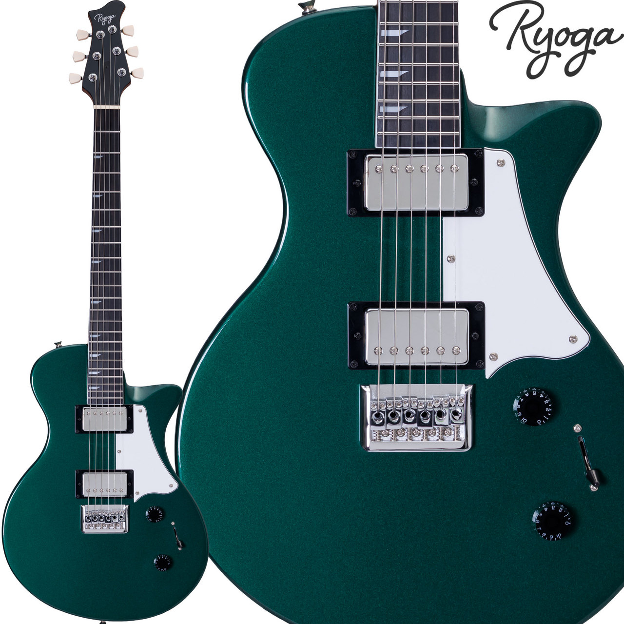 RYOGA HORNET Deep Forest Green エレキギター ハムバッカー ベイクド