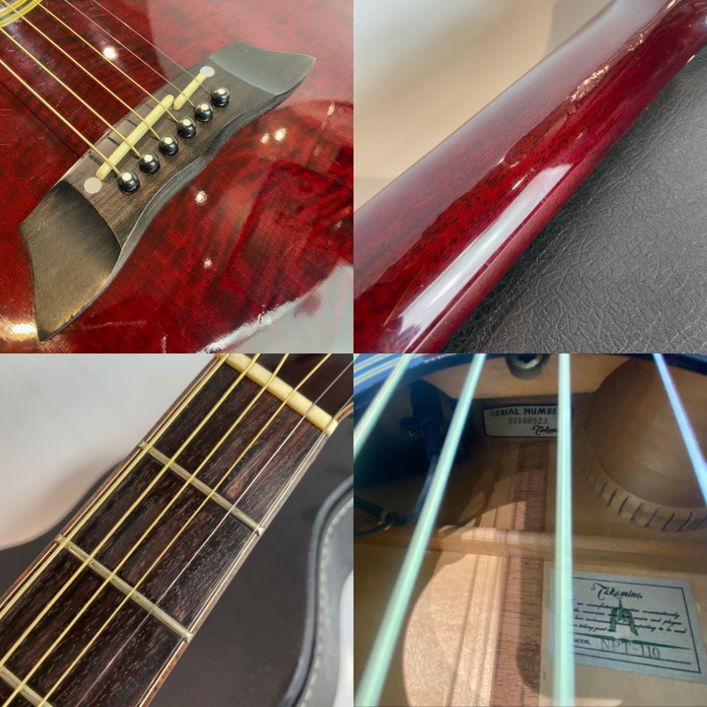 Takamine NPT-110 Wine Red 1992年 純正ハードケース付 【ピックアップ
