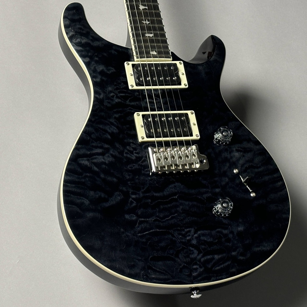 PRS SE CUSTOM 24 Quilt Gray Black【現物写真】【3.52kg