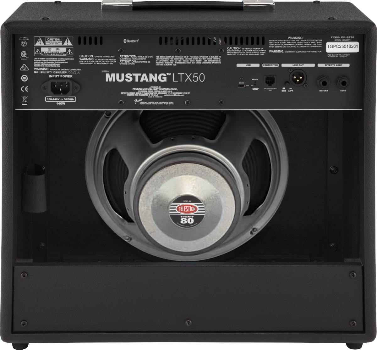 Fender Mustang LTX50［Bluetooth搭載］フェンダー 50W 50ワット