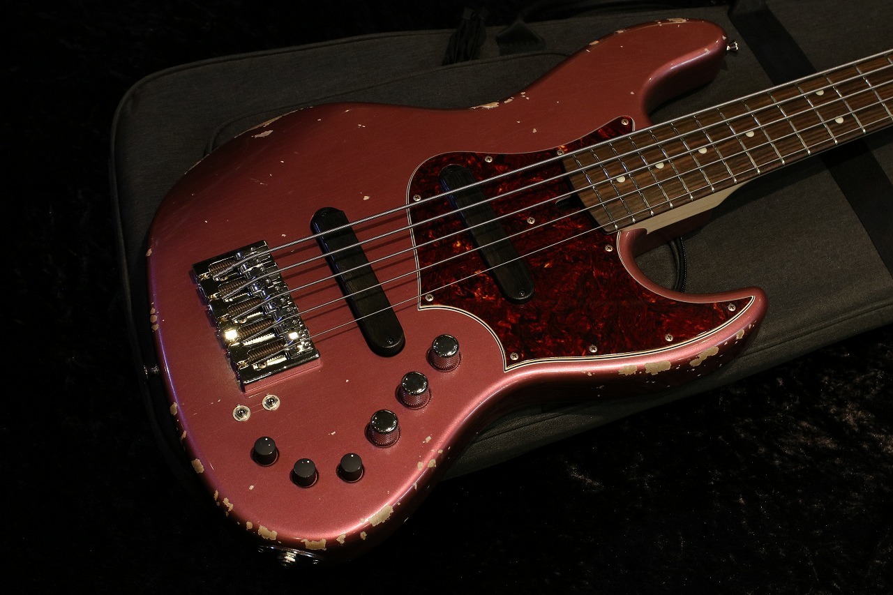 Xotic XJ-1T 5st Burgundy Mist Medium Aged Matching Headstock #3262