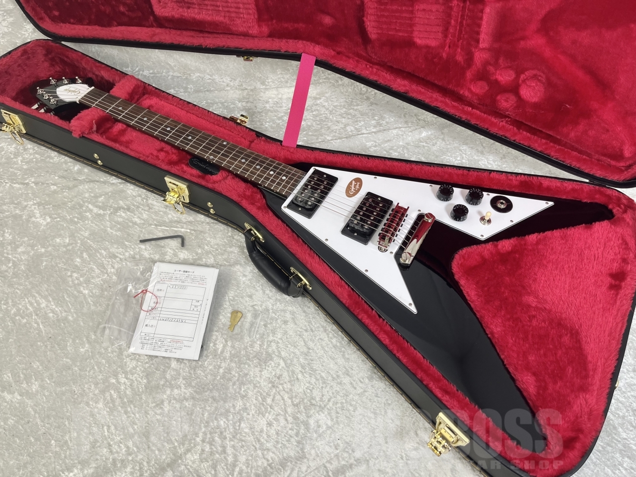 Epiphone カークハメット FlyingV ハードケース付 Epiphone カークハメット FlyingV ハードケース付 フライングV