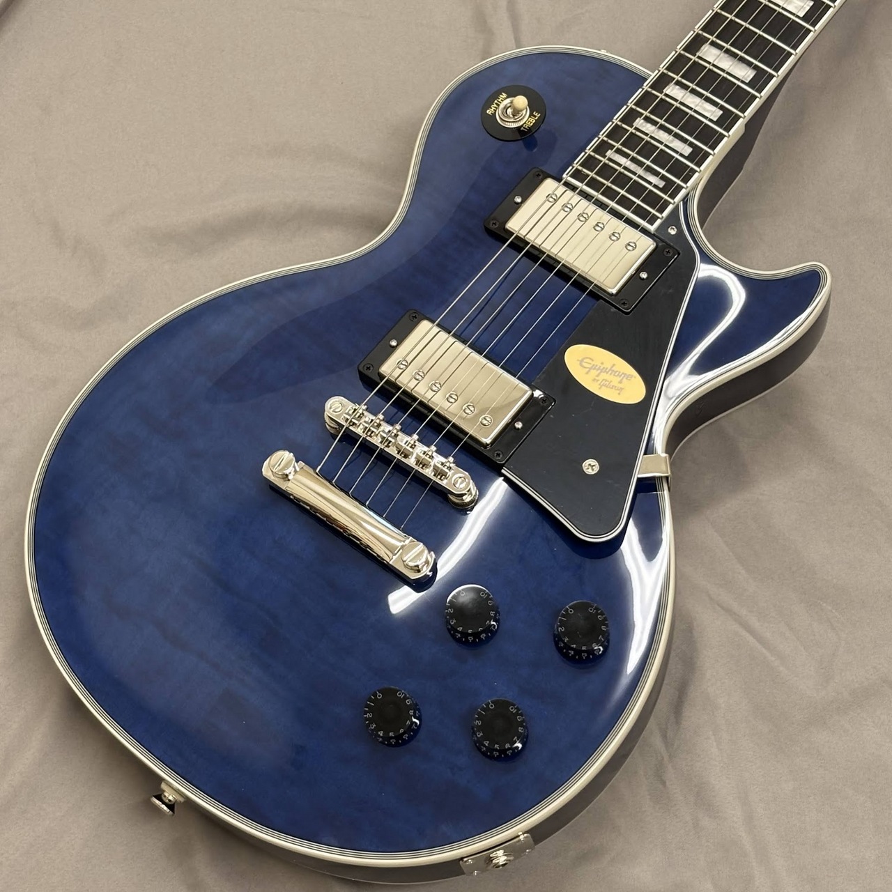 Epiphone Les Paul Custom Quilt Viper Blue (バイパーブルー) エレキ
