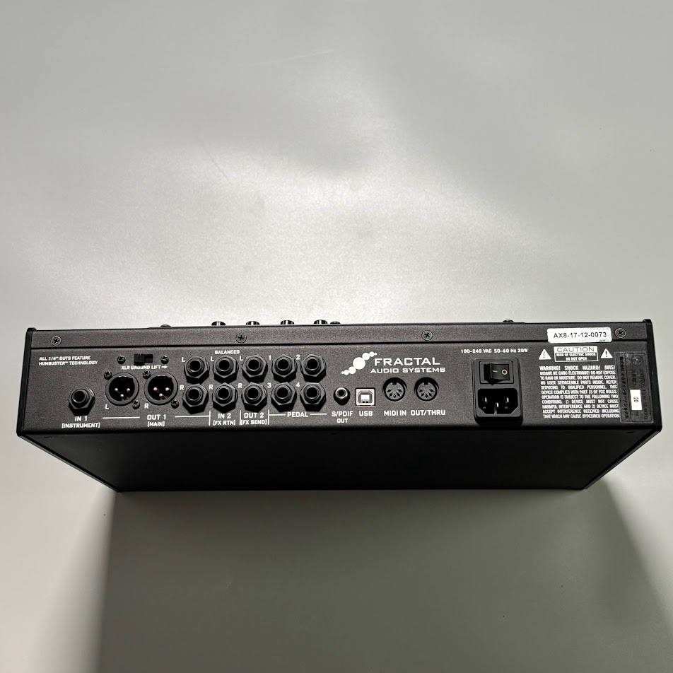 USED FRACTAL AUDIO SYSTEMS AX8 AMP FX MODELER ELECTRIC