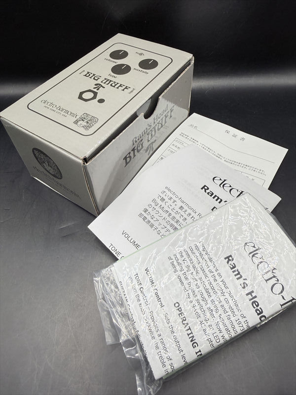 【中古】 BIG MUFF rum's head 箱あり Electro-Harmonix Ram's Head Big Muff （中古）【楽器検索デジマート】