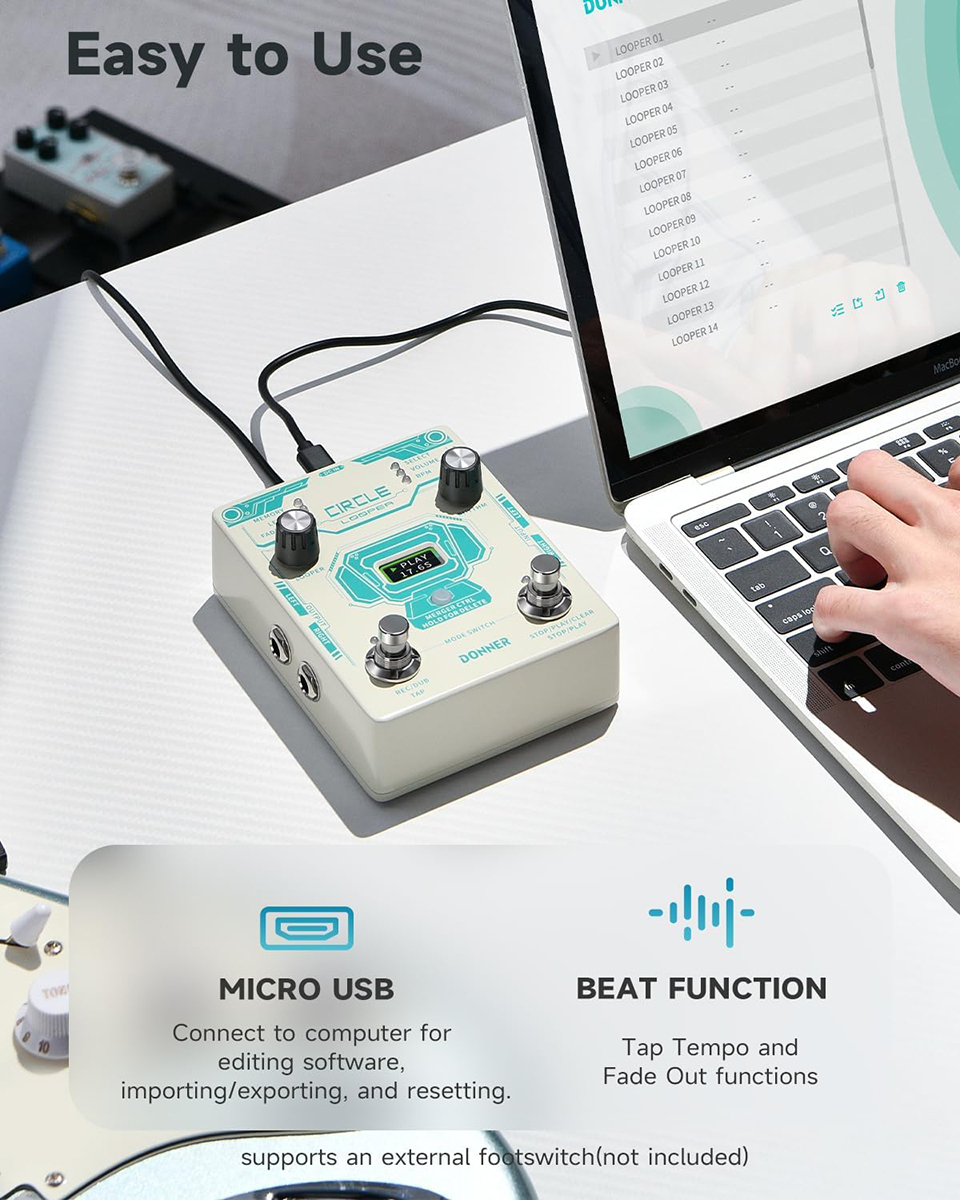 DONNER Circle Looper エフェクター ルーパー（新品/送料無料）【楽器