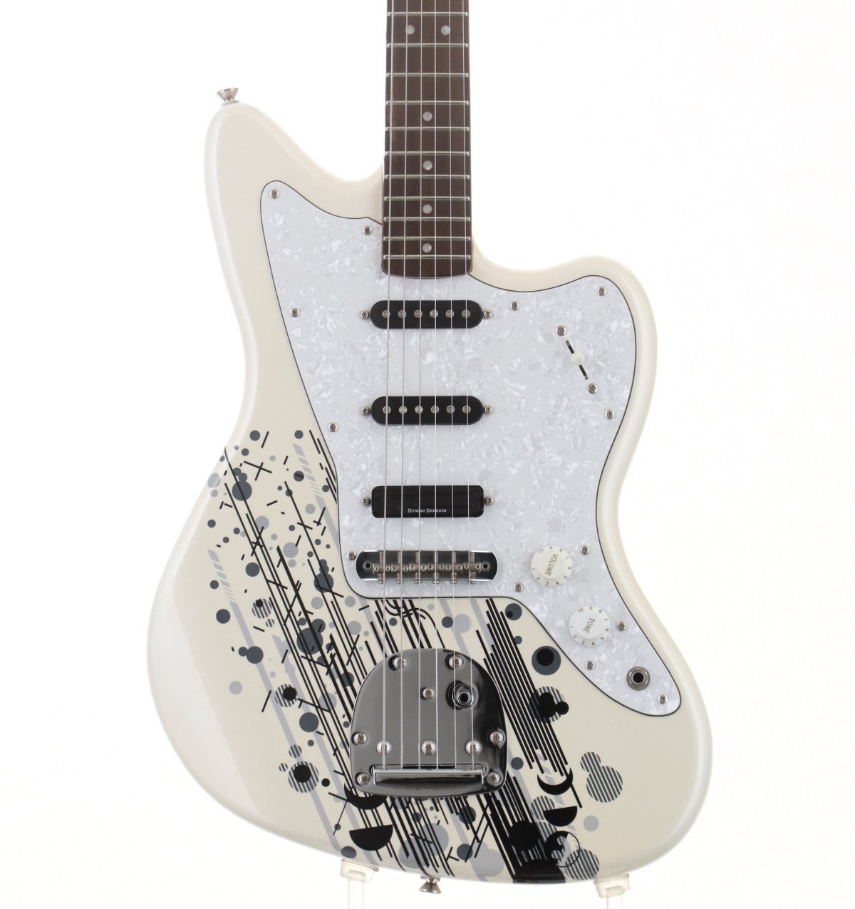 ギター MAMI JAZZMASTER PEARL WHITE Stratomaster Squier by Fender MAMI JAZZMASTER 