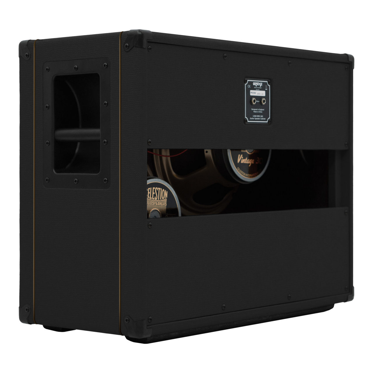 スピーカーキャビネット 2基内蔵アンプ付き ORANGE 【オープンバック仕様】【スピーカー2x12】PPC212-OB BLK