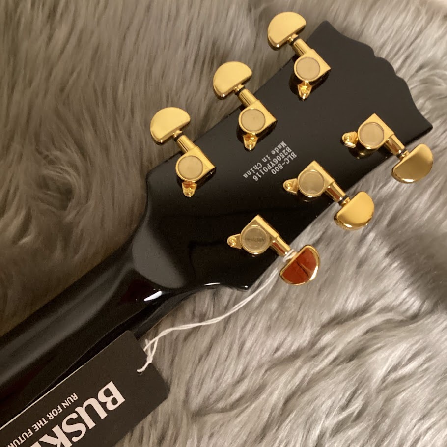 BUSKER'S BLC-500 BLK レスポールカスタム ステンレスフレット エレキ