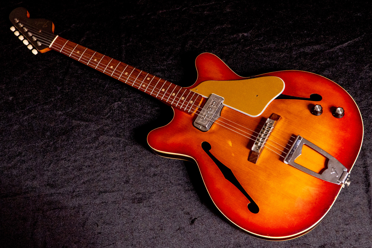マーチン仕様❗️超希少極鳴り❗️初期カスタムモデル❗️真ジャパンヴィンテージアコギ❗️ Fender 1966 Coronado I Special Sunburst Mod 2.32kg #177535
