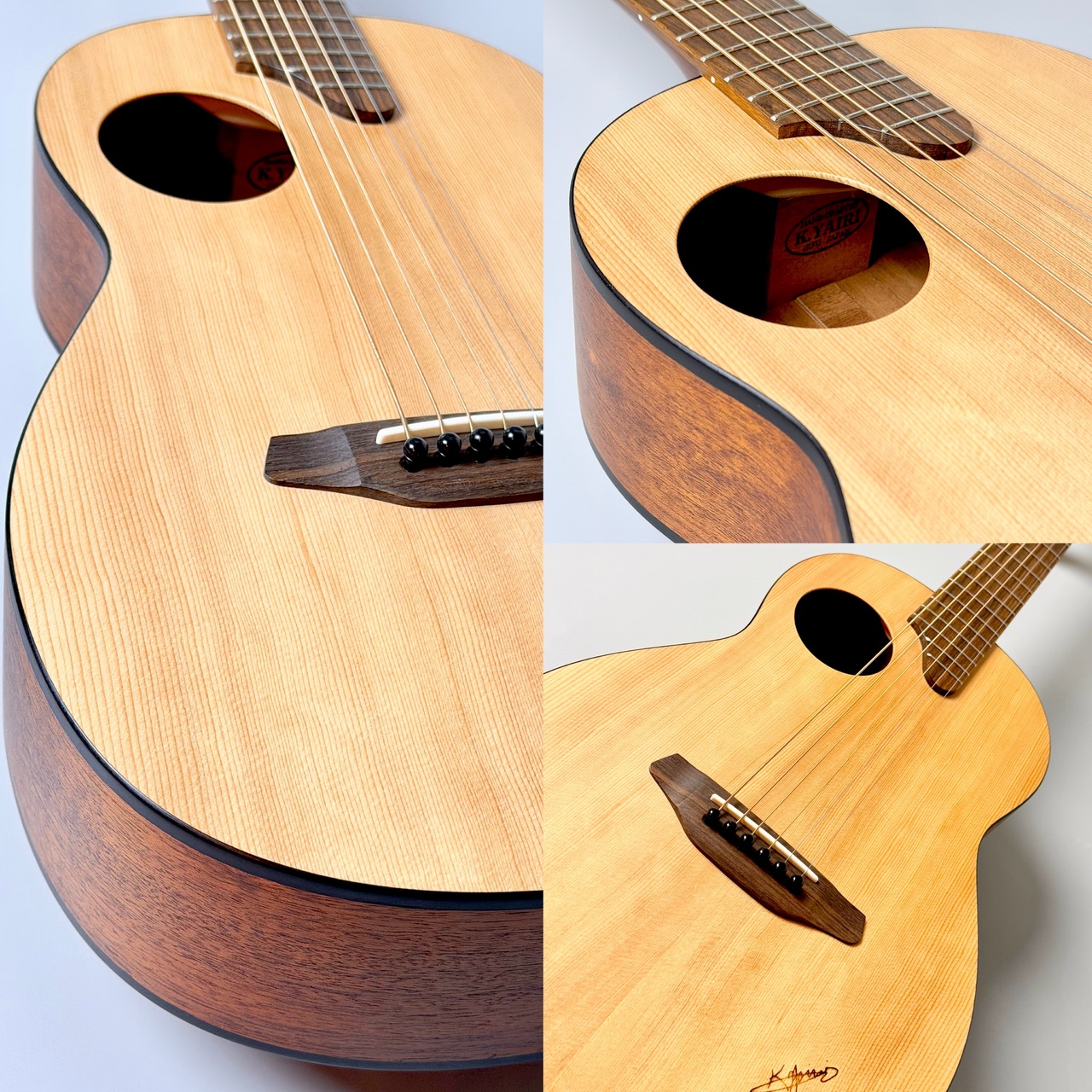 K.yairi ノクターン AN オール単板　調整済み K.Yairi Nocturne AN マイク搭載 アンプに繋げる PICKUP付 【 オール単