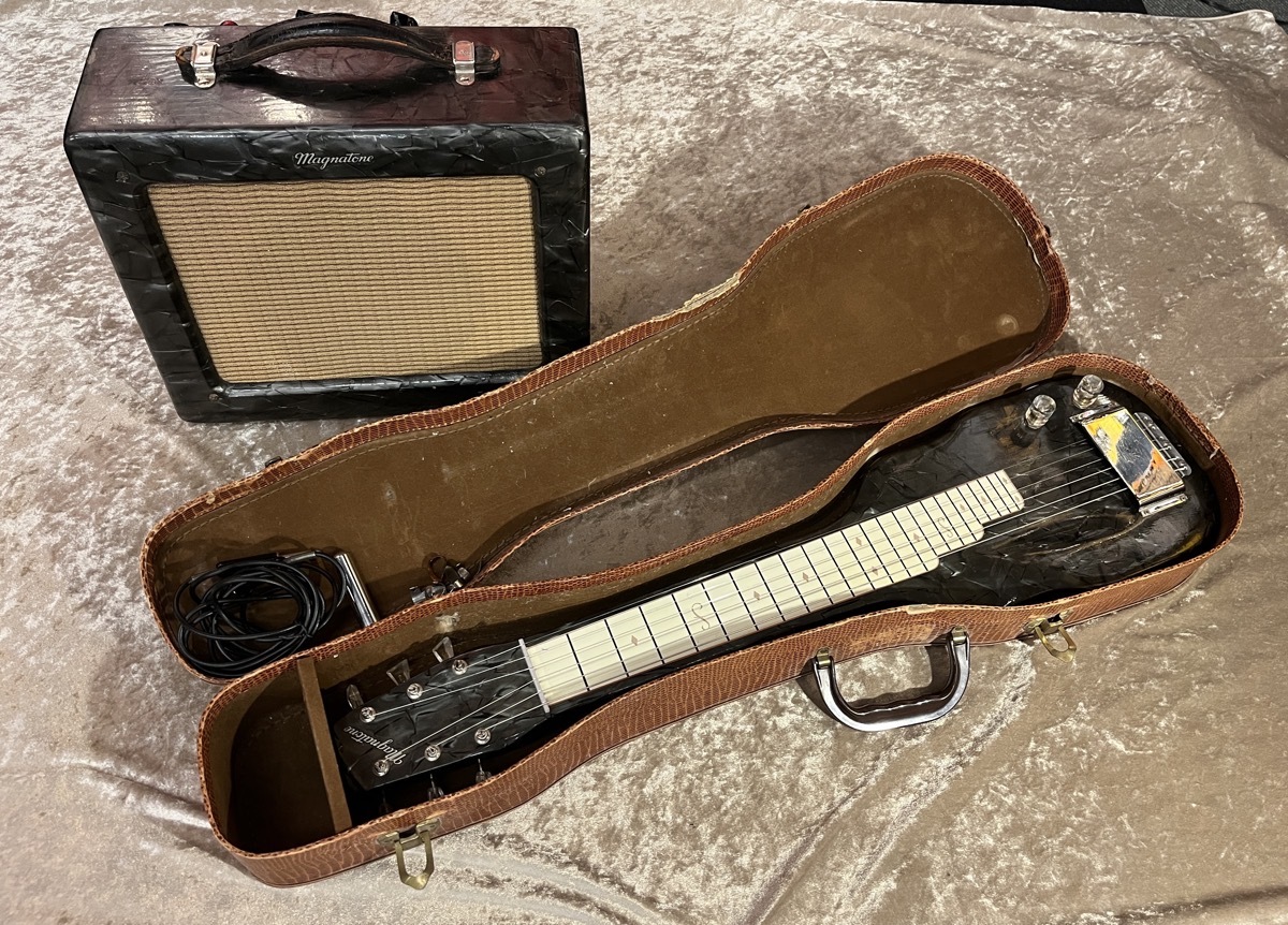 MAGNATONE 【Vintage】Lap Steel Varsity Amp SET ['40s～'50s]【G