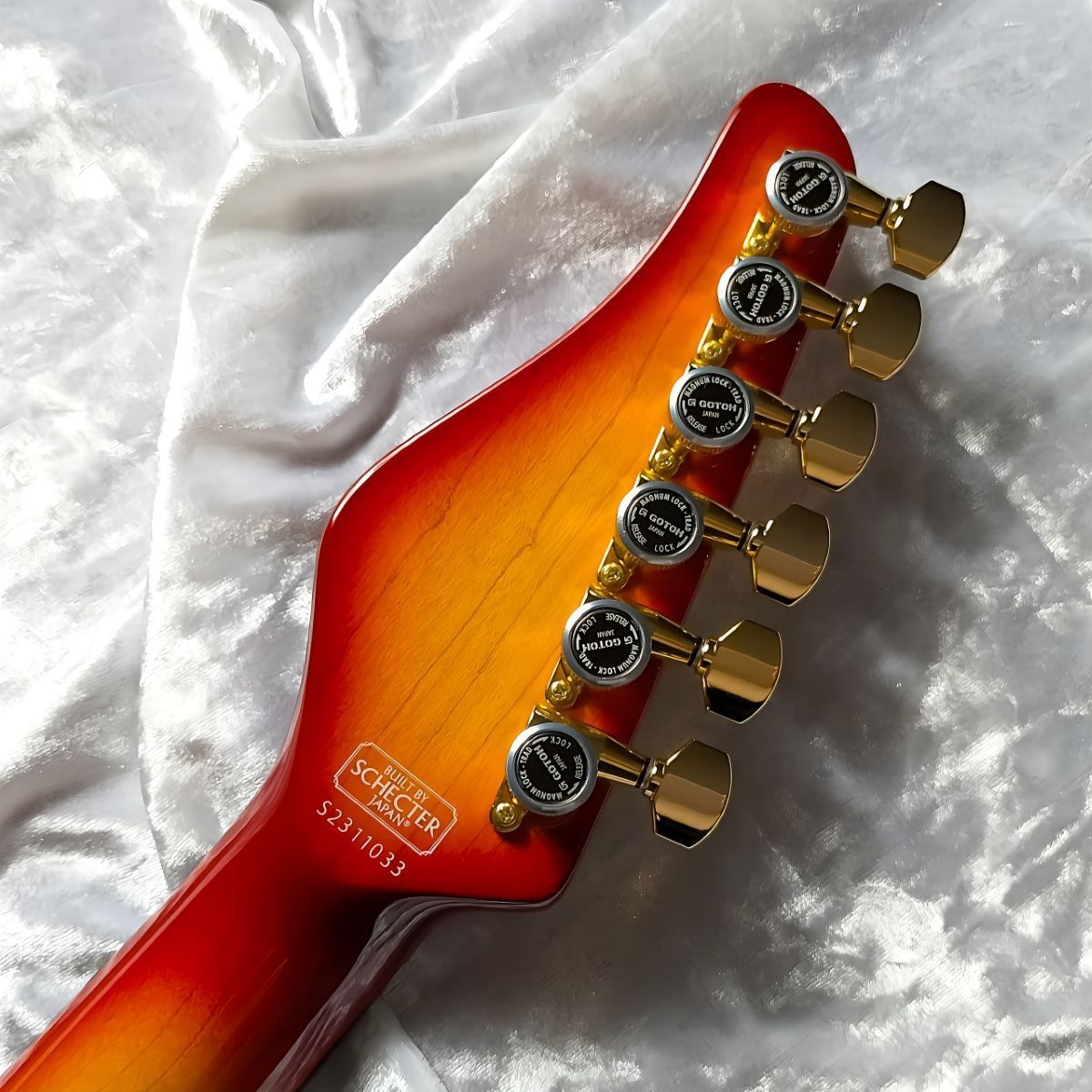 SCHECTER L-GS-1-VTR-AS-EMG/R Cherry Sunburst EMGピックアップ搭載 