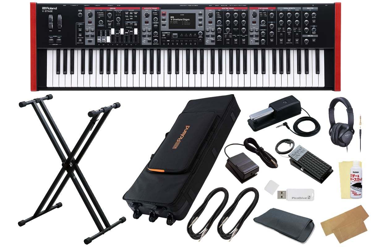 Roland V-STAGE 76 [純正キャスター付きケース ＆ キーボードスタンド 