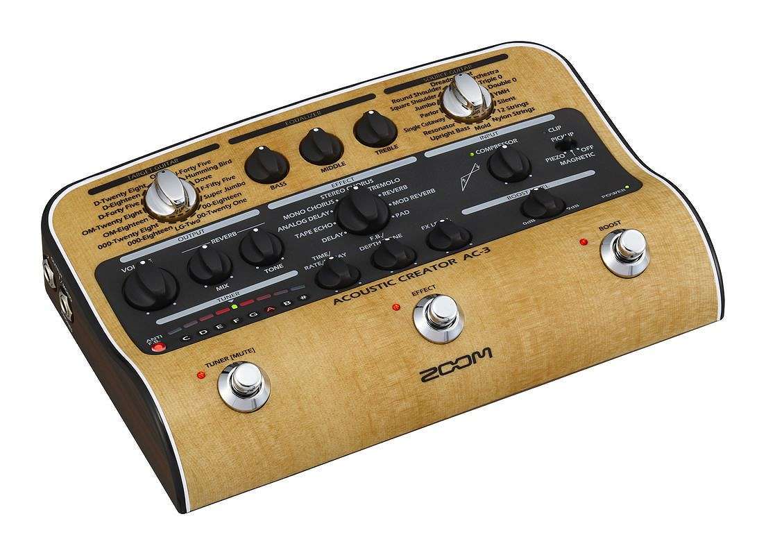 ZOOM AC-3 Acoustic Creator アコースティックギター用 プリアンプ