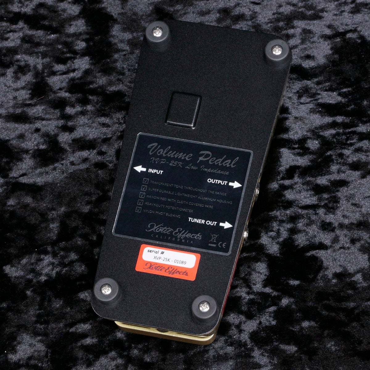 Xotic XVP-25K Volume Pedal Low Impedance Volume Pedal 【新宿店