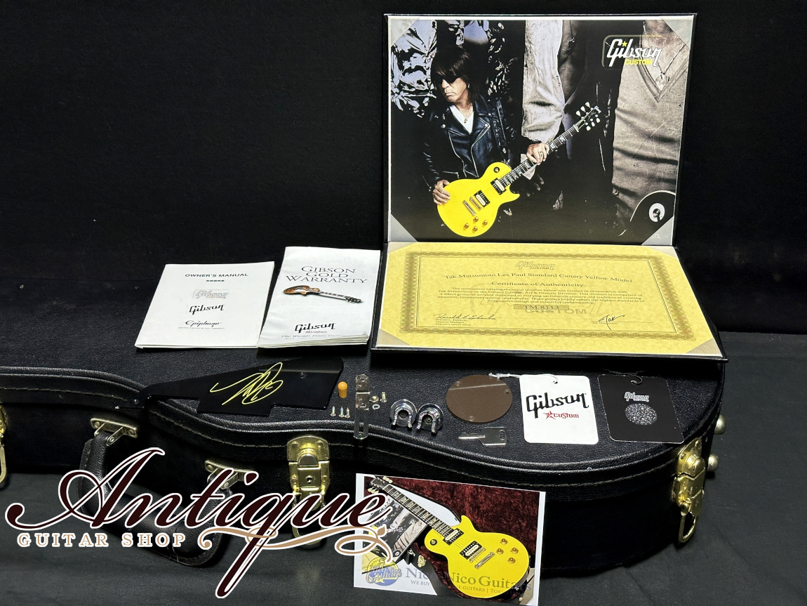 TAK Matsumoto キャナリーイエロー　Gibson エレキギター】Gibson Tak Matsumoto LP STD Canary Yellow 2018