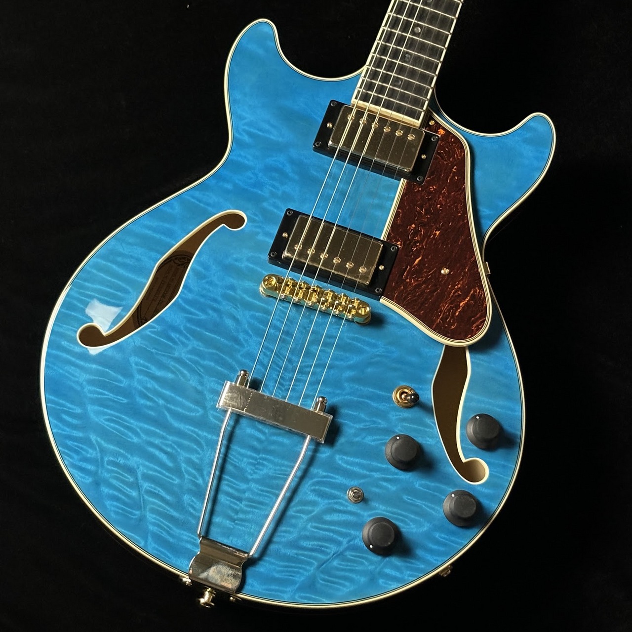 Ibanez AMH90QM TBL コンパクトボディフルアコギター【2.59kg】（新品