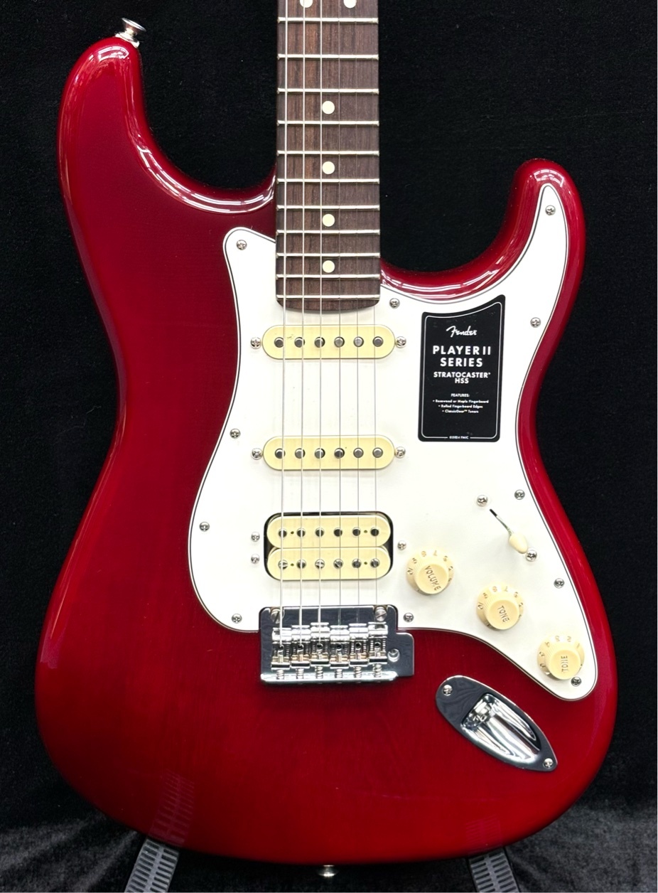 Fender Player II Stratocaster HSS -Transparent Cherry Burst-【チェンバードマホガニーボディ 】【MXS24036024】（新品/送料無料）【楽器検索デジマート】