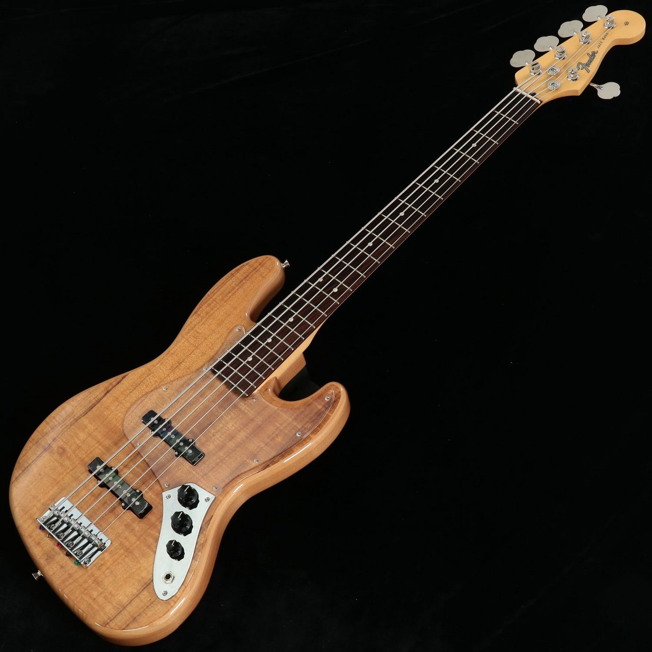 Fender ISHIBASHI FSR MIJ Hybrid II Jazz Bass V Koa Top Alder