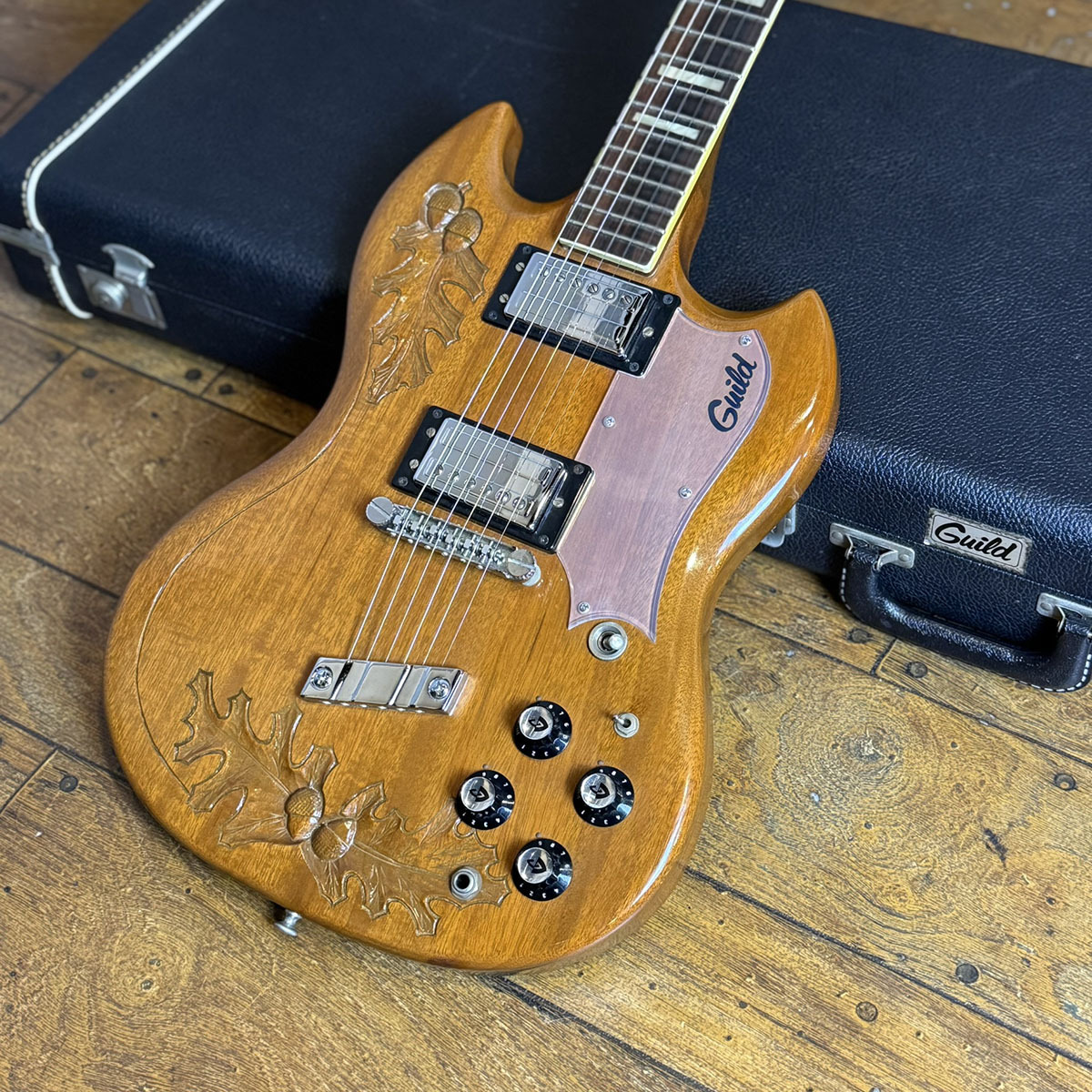GUILD S-100 Carved ”Acorn” 1974（ビンテージ/送料無料）【楽器