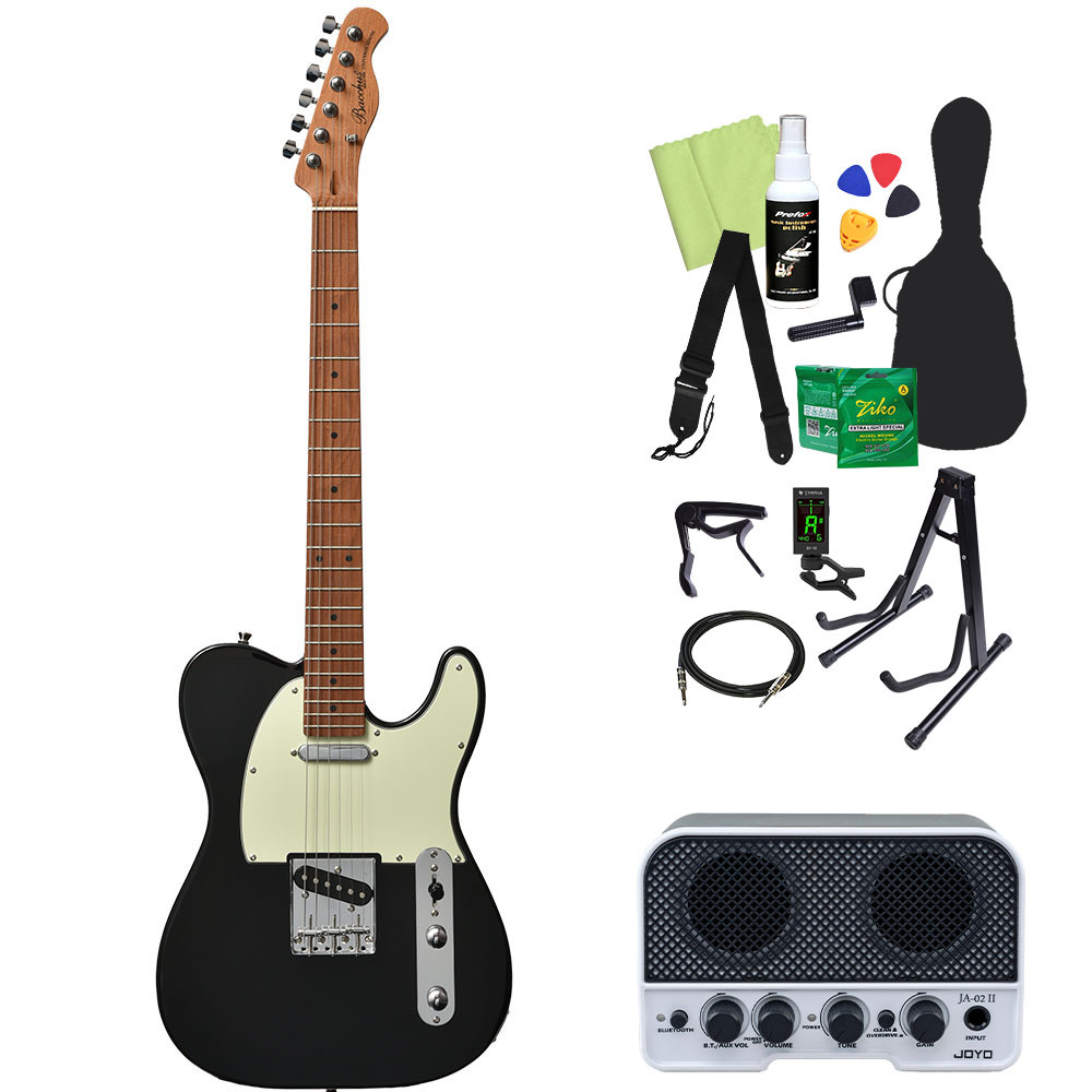 Bacchus BTE-1-RSM/M BLK Bacchus BST-1-RSM/M - Black | Red Guitars