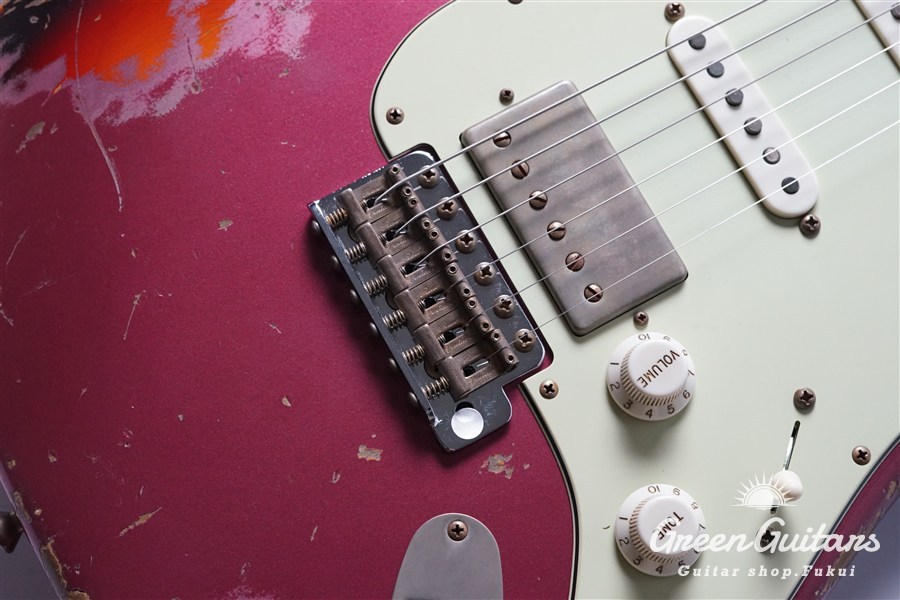 Xotic XSC-2 - Burgundy Mist over 3 Tone Burst / Heavy Aged / Alder