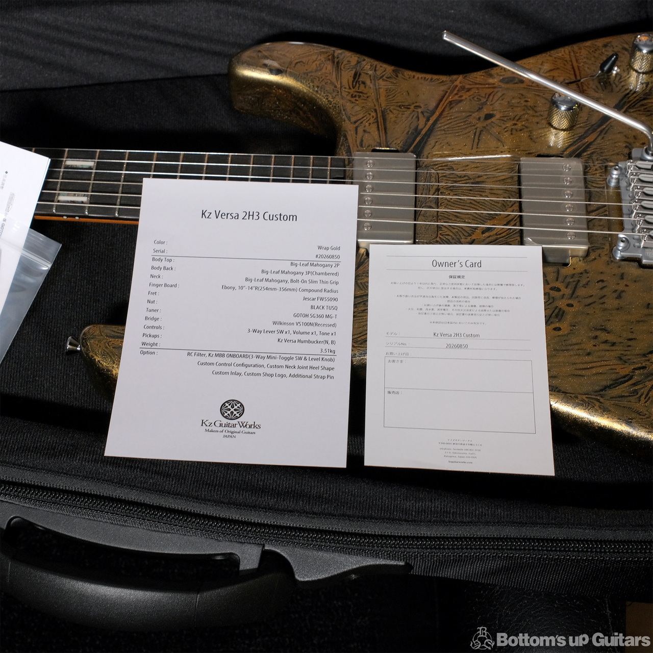 Kz Guitar Works Versa 2H3 - BUG Custom - Wrap Finish 