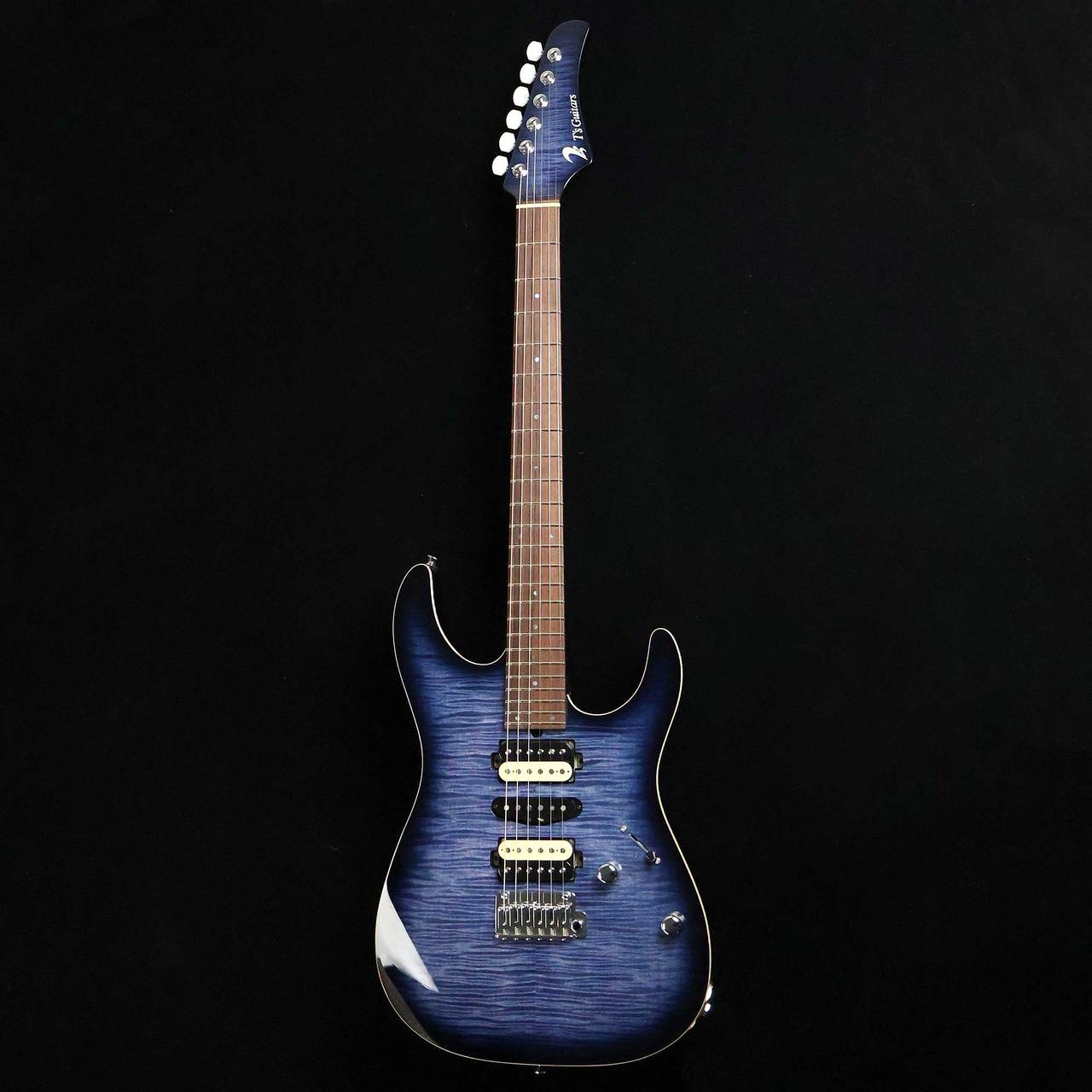 T's Guitars DST-Pro24 Mahogany Limited Whale Blue Burst S/N