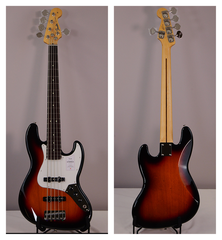 Fender Made in Japan Hybrid II Jazz Bass V (3-Color Sunburst )（新品/送料無料）【楽器検索デジマート】