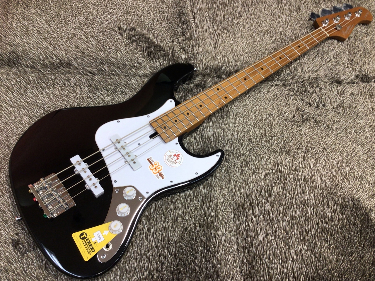 【Bacchus WL4-STD33 RSM】33インチ ジャズベース Bacchus バッカス WL4-STD33 RSM/M BLU-S ウッドライン エレキベース