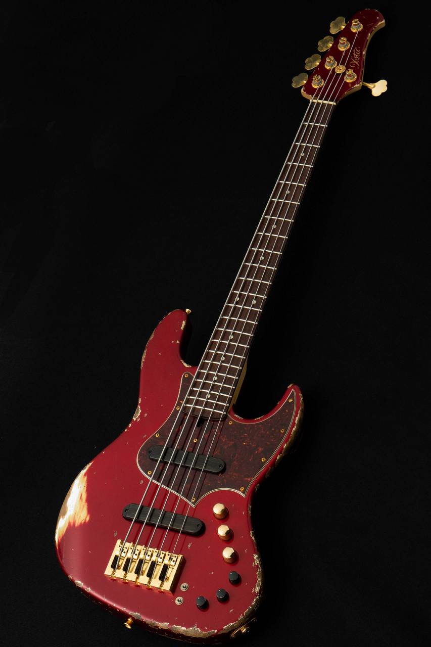 Xotic XJ-1T 5st Heavy Aged w/Matching Head, Gold Parts -Dark Candy