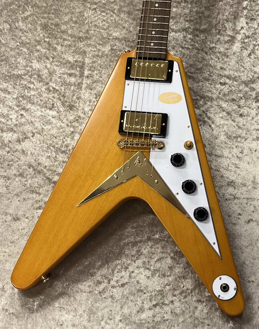 【たのメル便】美品 Epiphone フライングV (Gibsonケース付) フライングV ギブソンピックアップ搭載 コリーナ Epiphone Gibson