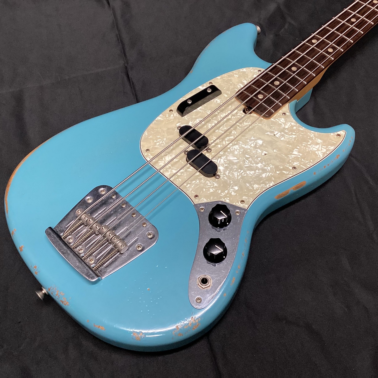 Fender JMJ ROADWORN MUSTANG BASS Faded Daphne Blue(フェンダー