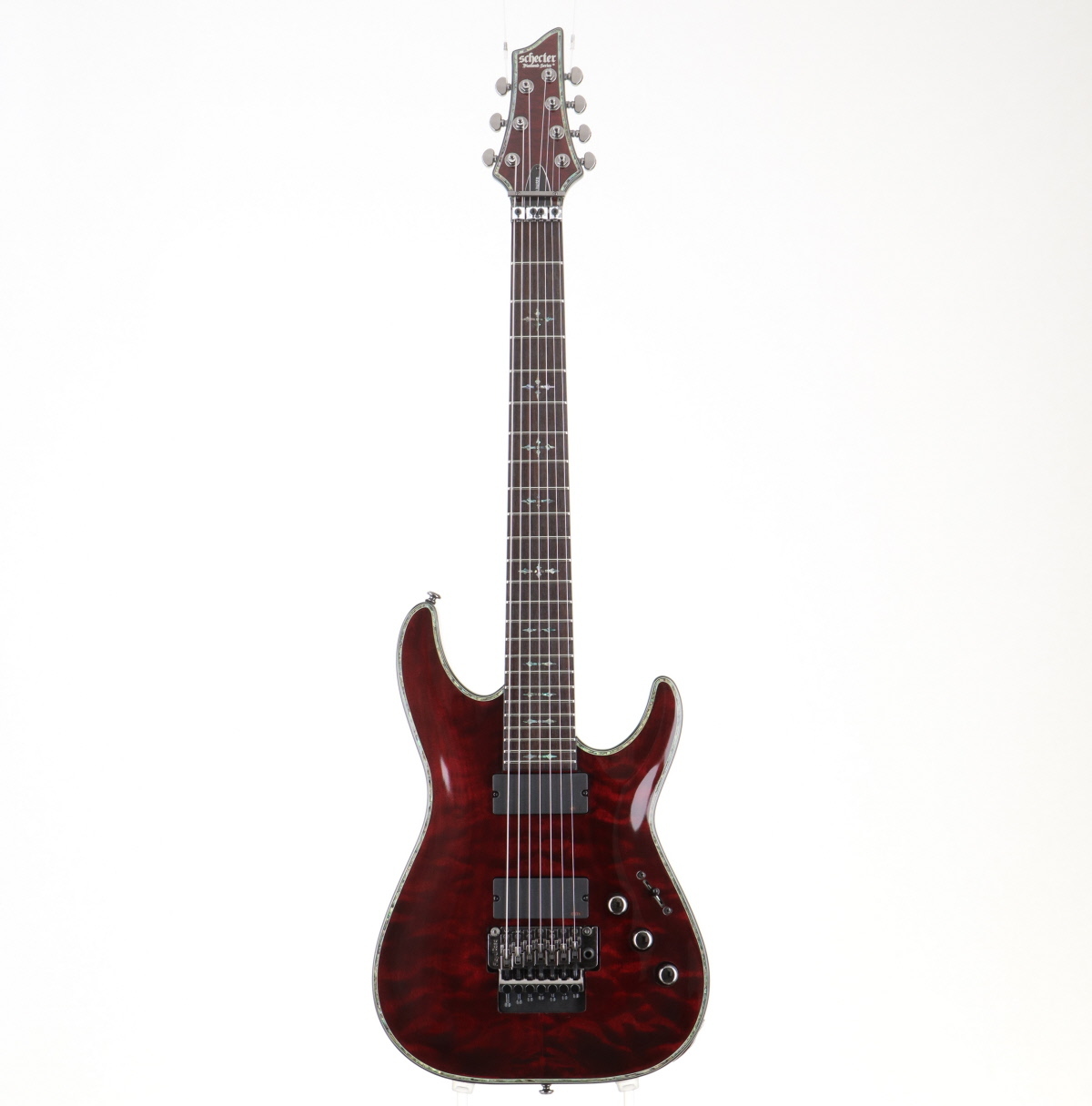 Schecter Diamond Series シェクター７弦エレキギター　赤 Schecter Diamond Series シェクター7弦エレキギター 赤 ギター