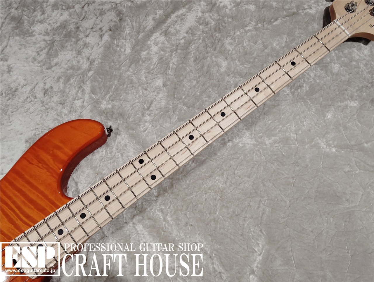 Lakland SL44-94 Deluxe / Amber Translucent / Maple FB（新品