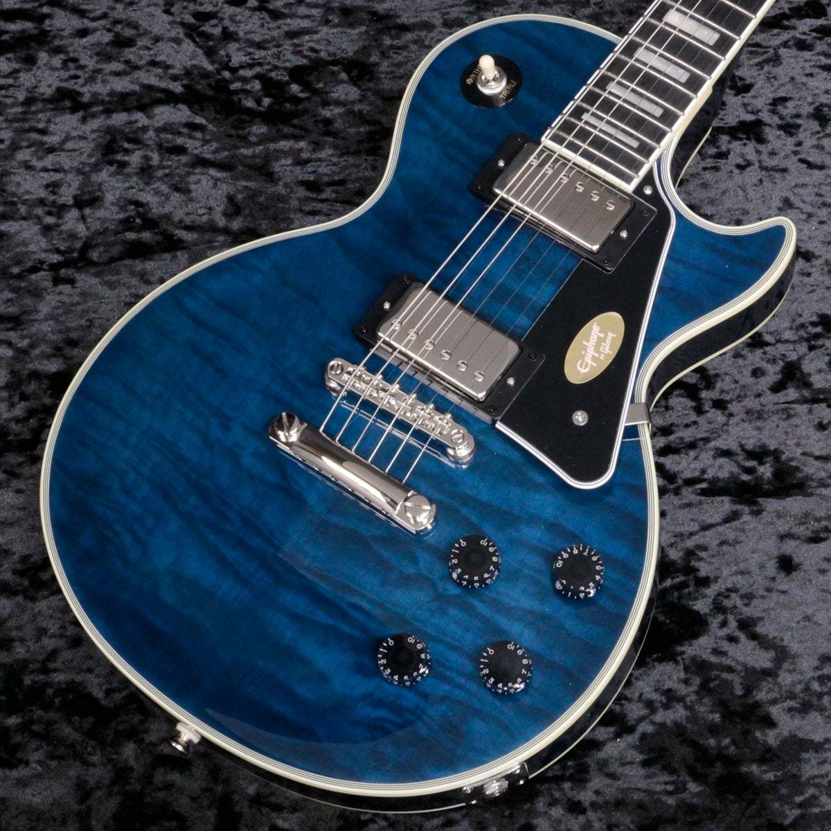 Epiphone Inspired by Gibson Les Paul Custom Quilt Viper Blue 【2ND